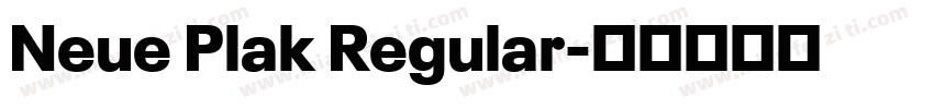 Neue Plak Regular字体转换